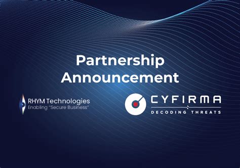 Cyber Risk Management Platform Cyfirma Appoint Rhtm Technologies