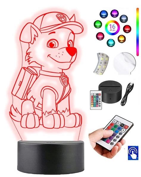 Lampka Na Biurko Psi Patrol Rocky 16 LED PLEXIDO Plexido Sklep