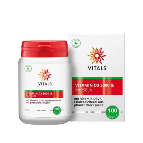 Vitals Vitamin D3 3000 IU 100 Kapsul Akcijska Cena Moja Lekarna