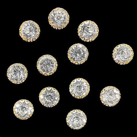 Crystal Glass Rhinestones Rose Montees 8mm