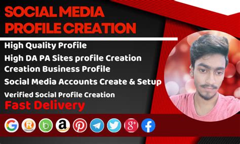 Create Social Media Profile Creation By Freelancersozol Fiverr