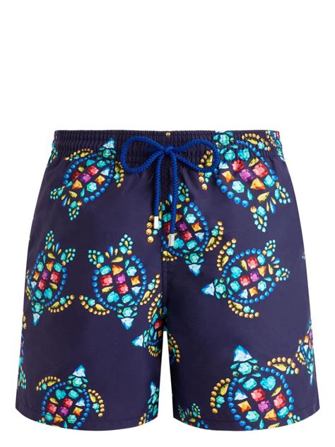 Vilebrequin Vendôme Turtles Print Swim Shorts Blue Farfetch