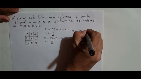 Al Sumar Cada Fila Cada Columna Y Cada Diagonal Su Suma Es