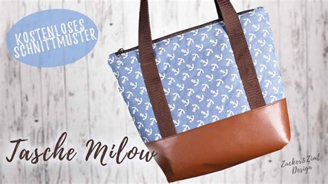 Tasche Milow N Hen Inkl Kostenlosen Schnittmuster Youtube