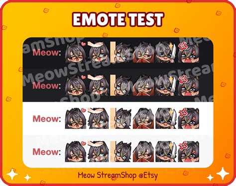 Twitch Emote Dehya Emotes Pack 1 Gasm Pat Lurk Comfy Etsy Israel