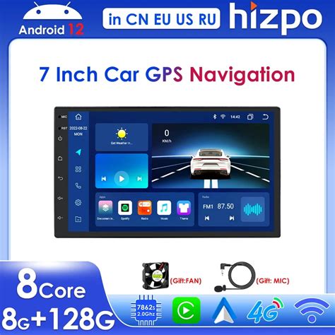 HIZPO 7 Android 12 Car Radio Multimedia Player Auto Carplay Est Reo