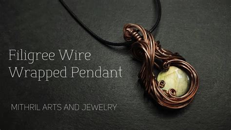 FREE TUTORIAL Basic Filigree Wire Wrapped Pendant YouTube Wire