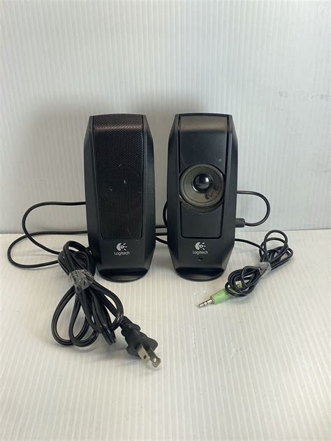 Logitech S120 Desktop Speaker System Black Fully Functional Ebay