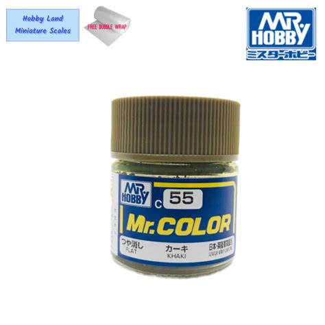 Mr Hobby Mr Color C55 Khaki Flat Solvent Based Acrylic Plastic