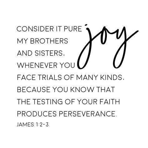 Bible Verse Printable James 12 4 Consider It Pure Joy Bible Verse