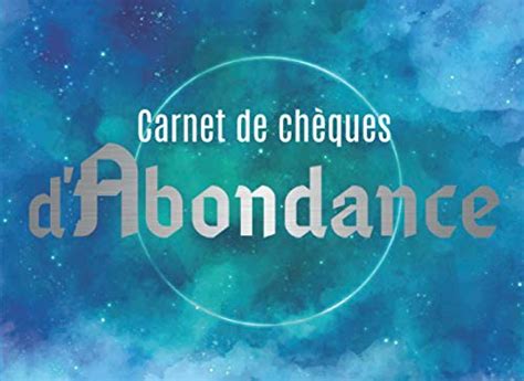 Carnet de chèques d Abondance Journal d Abondance par la loi de l