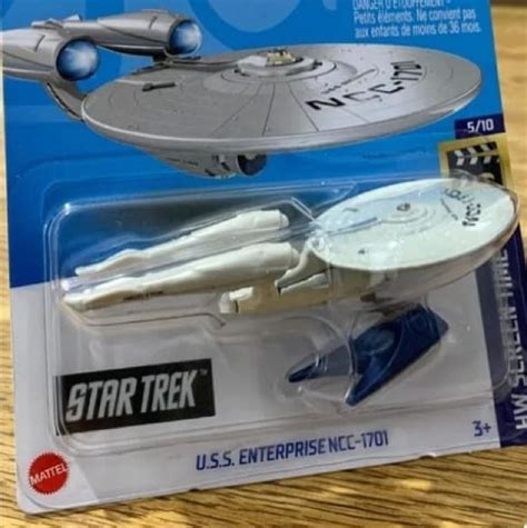 Hot Wheels Uss Enterprise Ncc Star Trek Hw Screen Time Hcv Produto Masculino