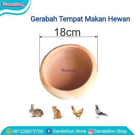 Jual Tempat Makan Hewan Peliharaan Gerabah Tempat Makan Kelinci