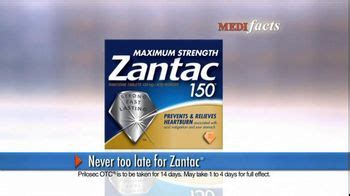 Zantac TV Spot, 'MediFacts: Zantac vs. Prilosec OTC' - iSpot.tv