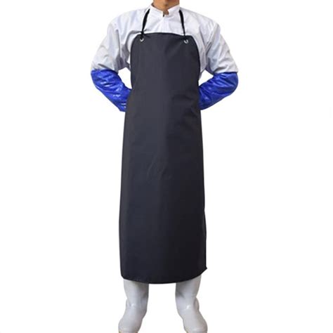 Sleeveless Pvc Apron Waterproof Butchers Aprons For Woman Anti Oil Chef