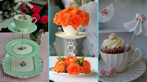 DIY Shabby chic style Upcycled Teacup decor Ideas | Home decor Ideas ...