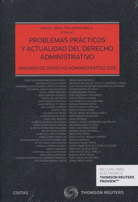 Problemas Pr Cticos Y Actualidad Del Derecho Administrativo Papel E