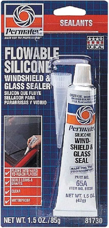 Permatex 81730 15 Oz Flowable Silicone Windshield And Glass