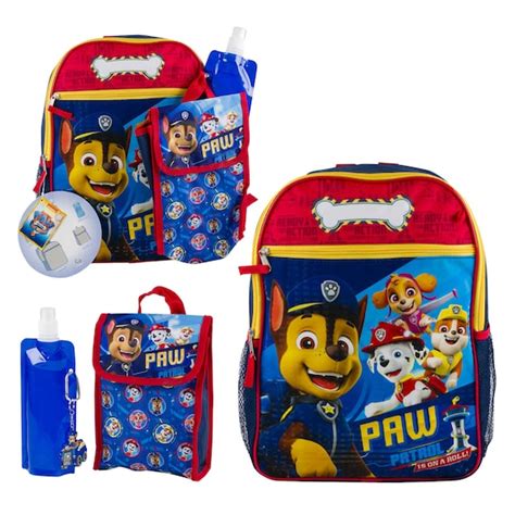 Personalized 5pc Paw Patrol Backpack Set With Lunch Kit Key Etsy