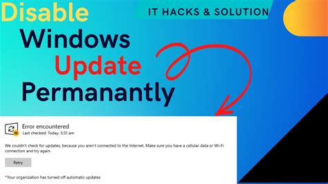 How To Disable Windows Update Permanently In Windows Turn Off