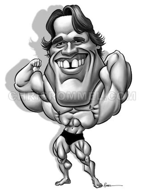 Arnold Schwarzenegger 1 Caricature Arnold Schwarzenegger