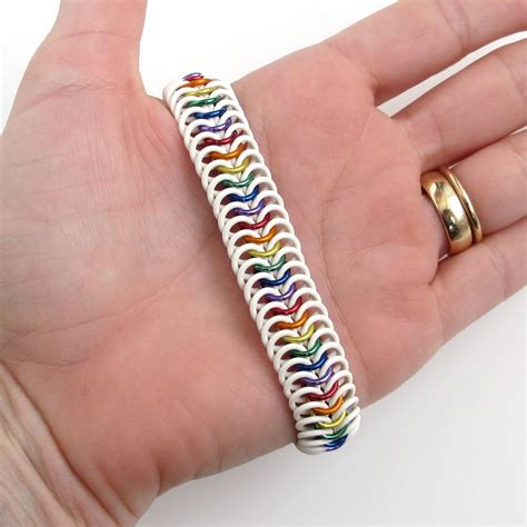 Lgbt Bracelet Gay Pride Bracelet Rainbow Jewelry Stretchy Etsy