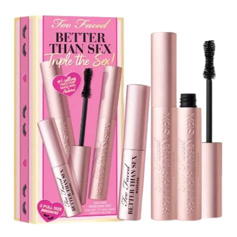 Too Faced Better Than Sex Deluxe Mascara Set Triple Pack Limited Edition Walmart