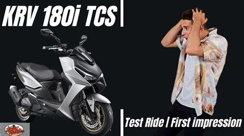 Kymco KRV 180i TCS Test Ride First Impressions YouTube