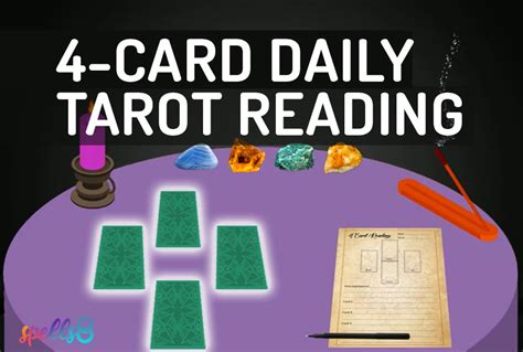 Tarot Ritual 4 Card Daily Spread Spells8