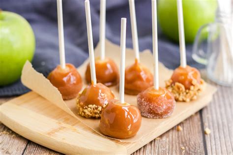 How To Make Mini Caramel Apples Kitchen Fun With My Sons