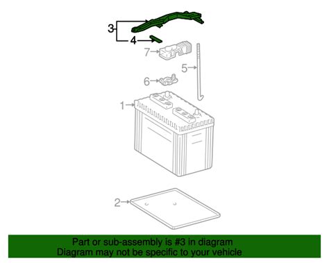 Genuine Toyota Battery Hold Down Frame Part 74404 35140 For 1995 2004