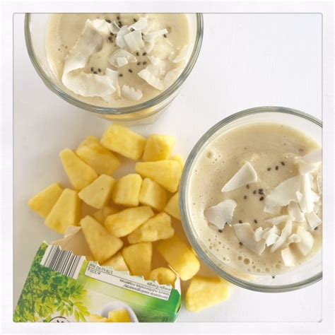 Tropische Ananas Banaan Smoothie Met Kokos Gymjunkies L Fitness Food