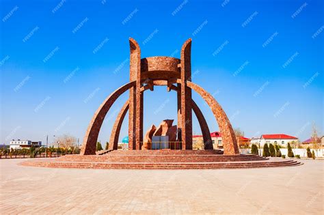 Premium Photo | Avesto monument in avesta park urgench