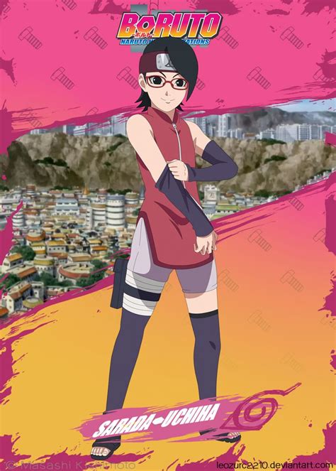 Sarada Uchiha By Leozurc2210 On Deviantart Uchiha Boruto Anime Naruto