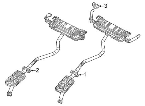 Jeep Grand Cherokee Exhaust Muffler Liter W Hidded Tips