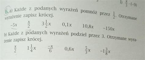 Proszę o pomoc z przedmiotu matematyka klasa 6 daje naj ćw 6 strona 195