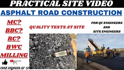 Asphalt Road Construction Different Layers In Asphalt Bbc Bwc Mc