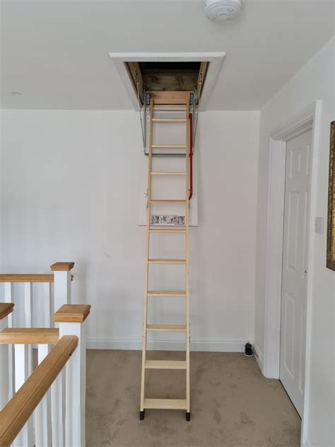 Loft Boarding With A Wooden Ladder East Anglian Loft Ladders