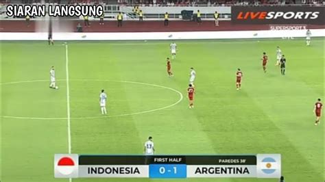 Indonesia Menangishasil Pertandingan Indonesia Vs Argentina Fifa