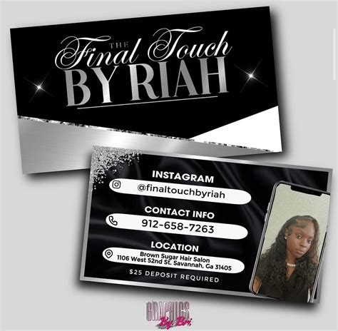 BUSINESS CARD / THANK YOU CARD DESIGN – Graphics By Bri