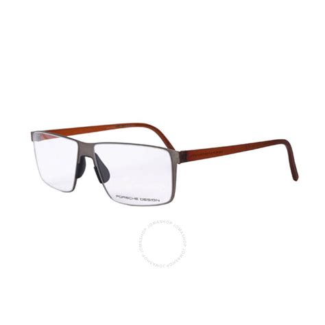 Porsche Design Mens Grey Square Eyeglass Frames 8308 B 55 8308 B 55 Jomashop