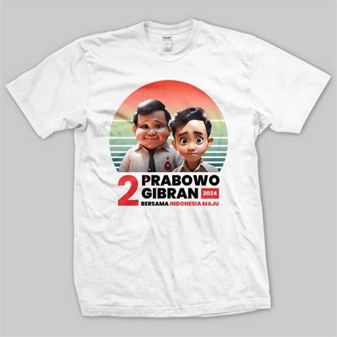 Jual Kaos Prabowo Gibran Capres Baju Gemoy Prabowo Subianto Tim