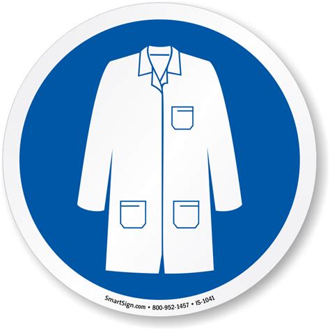 Wear Labcoat Symbol Sign Sku Is 1041