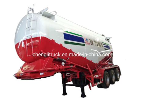 Tri Axle Heavy Capacity Cbm Bulk Cement Tanker Trailer With Air