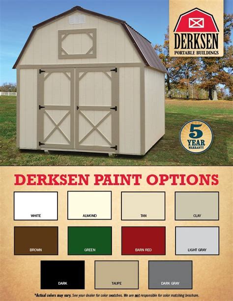 Derksen Pricing And Options I 30 Portable Buildings Arkansas