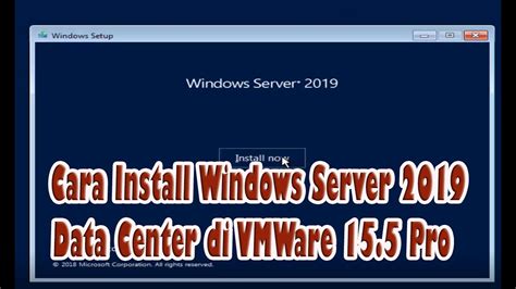 Cara Install Windows Server Data Center Di Vmware Pro Youtube