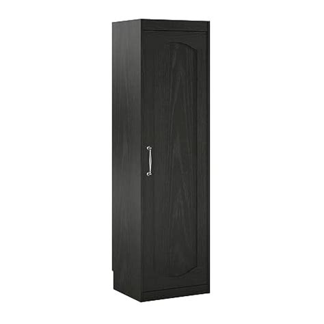 Upc 029986988966 Novogratz Her Majesty Single Wardrobe Side Storage Cabinet Black Oak