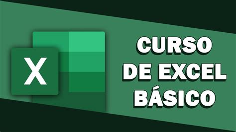 Curso de Excel Básico Introduccion YouTube