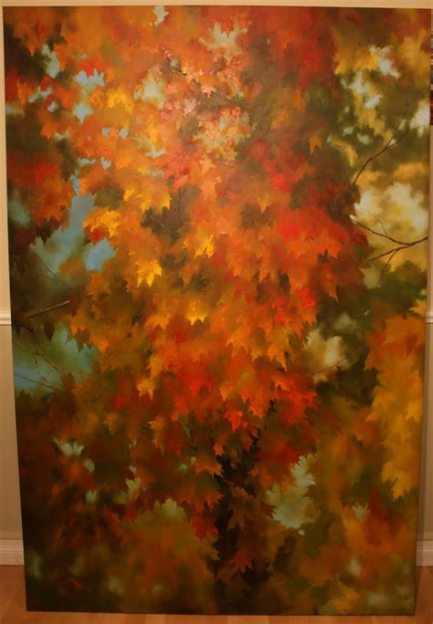 Art and life: Fall leaf painting