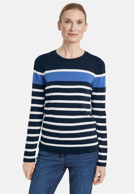 Gerry Weber Edition Strickpullover Weiß Blauweiß Zalandoch